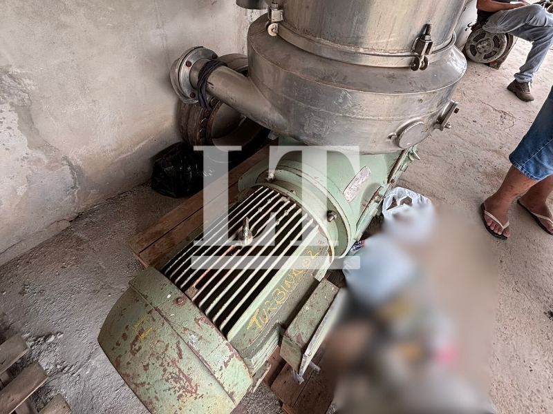 Uma Separadora Centrifuga Alfa Laval - Tipo HDA 50 06 506 - - leilão extrajudicial - Não informado BR - lance mínimo R$ 39.000